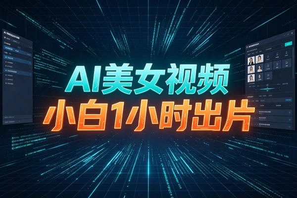 AI美女视频课电脑小白也能1小时出片