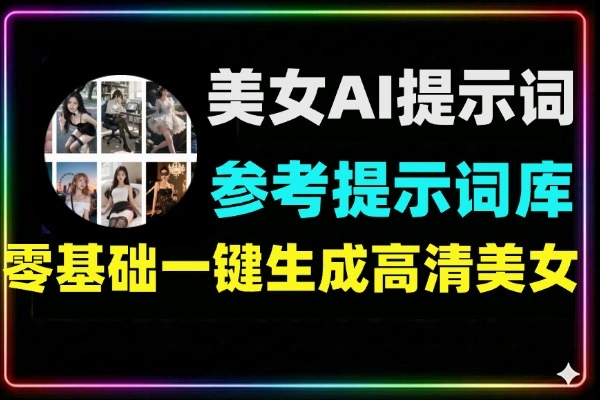一键美女图片生成AI提示词大全千张参考图精准提示词库