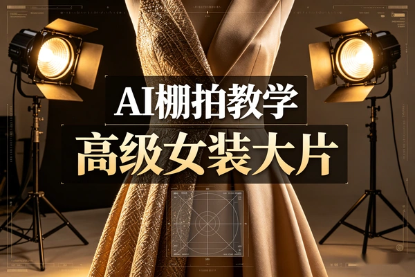AI棚拍教学一键生成高级感女装大片