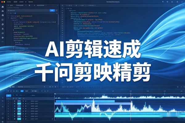 AI剪辑速成千问音视频转写智能文案筛选剪映精剪
