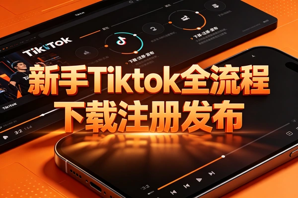 新手的Tiktok下载注册发布全流程