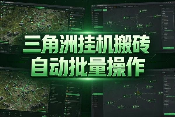 三角洲挂机搬砖项目全自动挂机批量操作