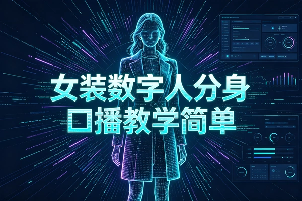女装口播数字人分身玩法简单易落地