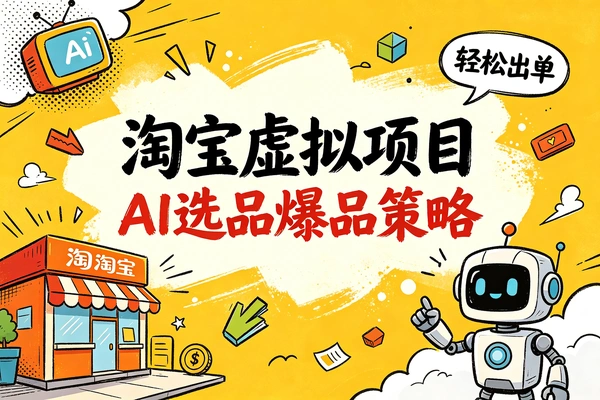 淘宝虚拟项目特训班AI精准选品+时效爆品+小爆品策略